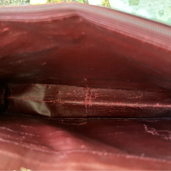 Vintage Dior Burgundy Clutch - Picture 4 of 6